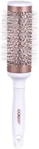 Conair Double Ceramic Thermal Round Blow Drying Brush For Women, Men All Hair Types-Lengths (58778WC -4CT), White