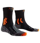 X-Bionic Unisex's Winter Run 4.0 Functional Compression Socks Men Women, Black/Dark Grey Melange/X-Orange, 35/38, XS-RS08W20U