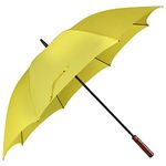 John's Umbrella Golf Straight Fold Auto Large Size (Yellow, 750)