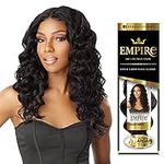 Sensationnel EMPIRE CURLY weave hair - virgin Human hair extensions Yaki texture hair for weaving and sew in styles - OCEAN WAVE WVG 1 pack (18 inch, S1B/30)