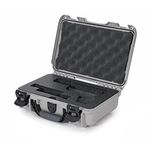 Nanuk 909 Waterproof Professional Glock Pistol/Gun Case, Military Approved with Custom Insert - Silver - Made in Canada