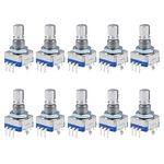 uxcell 360 Degree Rotary Encoder Code Switch Digital Potentiometer EC11 5 Pins 15mm Shaft 10pcs