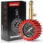 AWELTEC Tire Pressure Gauge 0-60 PSI - Heavy Duty Tire Gauge High Accurate with Large 2 Inch Easy to Read Glow Dial, Low – High Tire Gauge for Car, SUV & Truck Tires