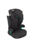 Graco Affix i-Size R129 with ISOFIX Highback Booster car seat with cupholders, Suitable from 100-150cm (approx. 3.5 to 12 years), Midnight fashion