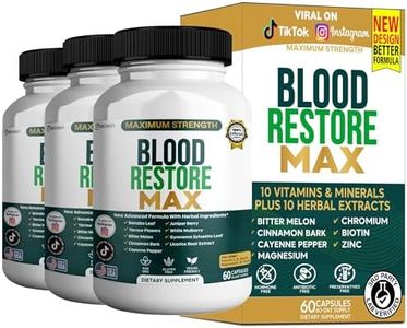 GREENVIFY Blood Restore Max, Dietary Supplement, 60 Capsules, Herbal Formula with Banaba Leaf, Juniper Berry, Bitter Melon (3)