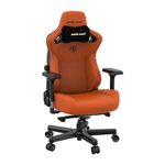Anda Seat Kaiser 3 Orange Leather Gaming Chair - Large Premium Ergonomic Gamer Chair for Adults, Video Game Chairs, Memory Foam Neck Pillow & Lumbar Back Support - Office Computer Desk Chair