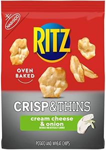 RITZ Crisp and Thins Cream Cheese and Onion Chips, 7.1 oz