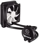 Thermaltake Water 3.0 Performer C 120mm AIO Liquid Cooling System CPU Cooler CLW0222-B, Black, White