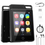 64GB MP3 Players, ETELIAR Music Player with Bluetooth, Built-in HD Speaker, FM Radio, Voice Recorder, E-Book,HiFi Sound,Touch Screen,Ideal for Sport, Earphones Included