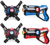 Kidpal Laser Tag for boys age 8-12, laser tag guns with Vest for 2 player, laser guns for kids laser tag for Boy Age 6 7 8 9 10 11 12+, Best Choice Laser Blaster Infrared Lazer Tag Game Indoor Outdoor