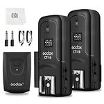 Godox CT-16 Wireless Radio Flash Trigger Receiver Kit Fit Compatible for Canon Nikon Pentax DSLR Camera Studio Flash Transmitter and Receiver-16 Channels Standard Hot Shoe