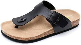 WTW Men's Adults Gizeh Thong Sandal, Black, Size 11