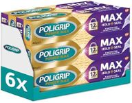 Poligrip Max Seal Denture Adhesive, Long-Lasting Fixative Cream to Secure Dentures, False Teeth and Partials, Multipack, 40 g, Pack of 6