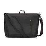 Travelon: Urban - Anti-Theft Messenger Bag, Black, 14 x 10.25 x 4.75, Travelon Anti Theft Urban Messenger Bag