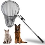 Animal Catcher Net Poultry Catching Trap Tool for Dog, Chicken, Feral Cat, Duck, Goose, Bird, Skunk, Bat, Fox, Raccoon, Guinea Fowl, Pigeon, Tuna, Monkey and Small Animals