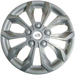 ARCCLAY Wheel Cover for New Wagon-R 2019 Onwards 14 Inches Metallic Silver Colour Wheel Cover (Set of 4 Pcs) Press Fitting & Fits in All Cars of Tyre Size R14