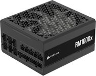 CORSAIR RM1000x Fully Modular Low-Noise ATX Power Supply – ATX 3.1 Compliant – PCIe 5.1 Support – Cybenetics Gold Efficiency – Native 12V-2x6 Connector – Black