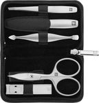 ZWILLING BEAUTY Twinox® 5pc Black Yak Leather Zip Fastener Nail Care Set