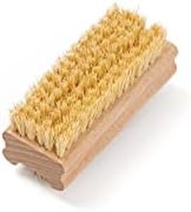 Eco Bath Natural Sisal Nail Brush - Eco-Friendly Double-Sided Nail Cleaning Brush with Firm and Soft Cactus Bristles for Manicure and Pedicure