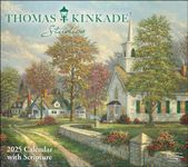 Thomas Kinkade Studios 2025 Deluxe Wall Calendar with Scripture