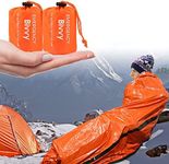 Rescue Blanket Pack of 2 - Vegena Bivvy Bag Emergency Waterproof Survival Sleeping Bag First Aid Heat Blanket Protective Blanket Emergency Blanket Ultralight Heat Resistant Cold Protection for Camping