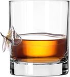 Stuck in Glass - "DEAD DRIFTER Whiskey Glasses With Fly Fishing Lure Fishing Gifts For Men | Gifts For Fisherman | Original Handcrafted Embedded Barware | Fishing Glasses (10 oz)