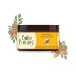 The Boho Botanist Almond & Babassu Polishing Body Scrub For Exfoliation & Tan Removal, 5% Shea Butter For Unisex Of All Skin Types, 200g