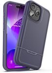 Encased Rebel Armor Case (Purple) - Designed for iPhone 15 Pro Max 6.7" (2023) Protective Full-Body Hard Cover, Royal Merlot, RB339IG