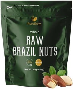 PuroRaw Brazil Nuts Raw 1lb, Raw Brazil Nuts. Brazil Nuts Unsalted - Brazil Nuts- All Natural, Non-GMO, Vegan Brazil Nuts- Brazil Nuts Bulk 16oz