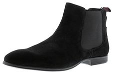 Ben Sherman Lombard Leather Mens Smart Boots Black Suede 8 UK