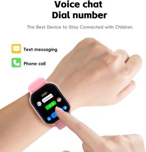 AXYWINBO Kids 4G Smartwatch – Pink GPS Tracker Watch