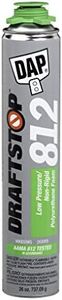 DAP 80812 DRAFTSTOP 812 Low Pressure/Non-Rigid Polyurethane Close Cell Insulation Foam, White