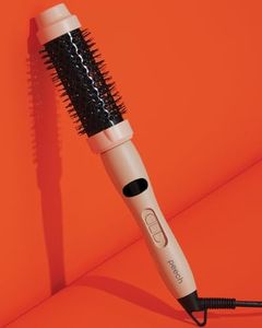 Thermal Brush - 38mm Heated Round Brush - 1.5 Inch Ionic Hot Brush for Hair Curling - Volumizing Brush for Smooth & Curl Styling Dual Voltage