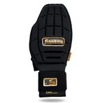 Franklin Sports MLB Baseball + Softball Sliding Mitt - CFX PRT Youth Protective Baserunning Sliding Glove - Left + Right Hand Mitt - Hand + Wrist Protector for Running - Black + Gold - One Size