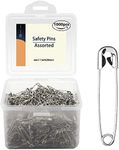 1000 Pieces Safety Pins, 1.1 inch Safety Pins Bulk Metal Silver Sewing Pins Clothing Clips Tool 28mm/ 1.1 inch Decorative Safety pins, Sewing Accessories Kit for Baby Clothing Jewelry Makin (1.1 inch)