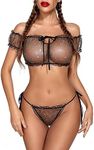 Avidlove Bra and Panty Set Ruffle 2