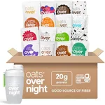 Oats Overnight - Ultimate Variety Pack High Protein, High Fiber Breakfast Shake - Gluten Free, Non GMO Oatmeal Chocolate Chip Cookie Dough, Banana Bread & More (16 Pack + BlenderBottle)