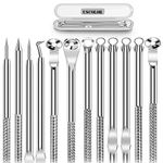 Blackhead Remover Vacuum, Facial Pore Cleaner with 3 Suction Levels and 6 Changeable Functional Heads,USB Rechargeable Acne Comedone Extractor for Women and Men (Set-02)