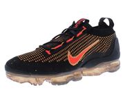 Nike Men's Air Vapormax 2021 Flyknit Shoes, Black/Bright Crimson, 11