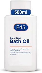 E45 Bath Oil 500 ml – E45 Bath Oil Emollient to Moisturise & Hydrate Dry Skin – Gently Cleanses for Soft Skin – Soap Free & Perfume Free Emollient Bath & Shower Oil Body Wash - Dermatologically Tested