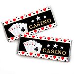 Las Vegas - Candy Bar Wrapper Casino Party Favors - Set of 24