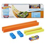 Hot Wheels Track Builder Unlimited Basic Track Pack Starter Set For Add-On Builds With 10 Track Pieces, 9 Connectors & One 1:64 Scale Hot Wheels Car For Kids Aged 6 Years Old & Up