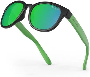 DEAFRAIN Boys Sunglasses for Kids Polarized Girls Child Youth Teen Junior Glasses For Baseball Cycling Running