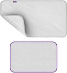 The Quilted Bear Travel Ironing Mat & Mesh Ironing Cloth - Portable Ironing Board Travel Table Mat for Mini Steam Iron with Mesh Ironing Cloth Included (48cm x 85cm)