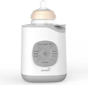 Chauffe Biberon, GROWNSY Chauffe Biberon Bébé Électrique Rapide 9 en 1 pour Lait Maternel ou Formule Technologie de Bain-marie, Arrêt Automatique Sans BPA Stérilisateur