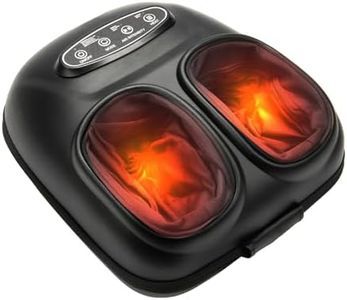 LINGTENG Foot Massager, Heated Foot Massager, Foot Massage with 3 Modes, 3 Intensity Levels, 15-Min Timer, Birthday Gifts for Women Men, Mothers Day Gifts, Size up to 13"