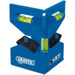 Draper Post Spirit Level | Fence Post Spirit Levelling Tool | Magnetic Pads and Elastic Band | 75042