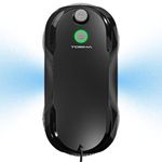 Bequest W5 Window Cleaning Robot, Dual Direction Auto-Spray Smart Window Cleaner with Triple Safety System, Smart Navigation, Remote Control, for All Smooth Surfaces, with 10 Rags, Black.