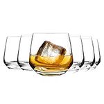 Homiu Water Drinking Glasses Tumbler Set | Set of 6 | 345 ML | Whiskey Glass Cups Juice Wine Cocktail Set | Ideal Home Bar Gift | Florence Collection | Dishwasher Safe | Tumbler Glasses