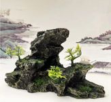 Aquarium Rockery Decoration Fish Tank Simulation Resin Rockery Mountain View Stone Ornament Fish Hiding Cave Stone Decor